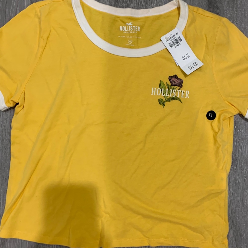 TWO Hollister shirts xs one NWT!